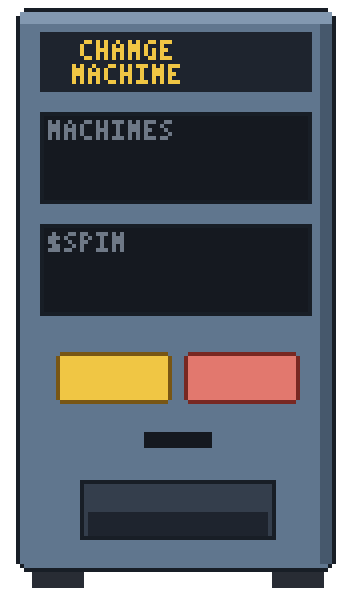 The change machine kiosk